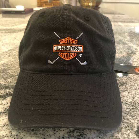 Other - Harley Davidson Black Golf Logo Distressed NWT